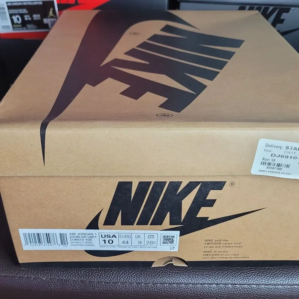 Nike Air Jordan 1 High Zoom CMFT To My First Coach Men's 10 DJ6910-100 New